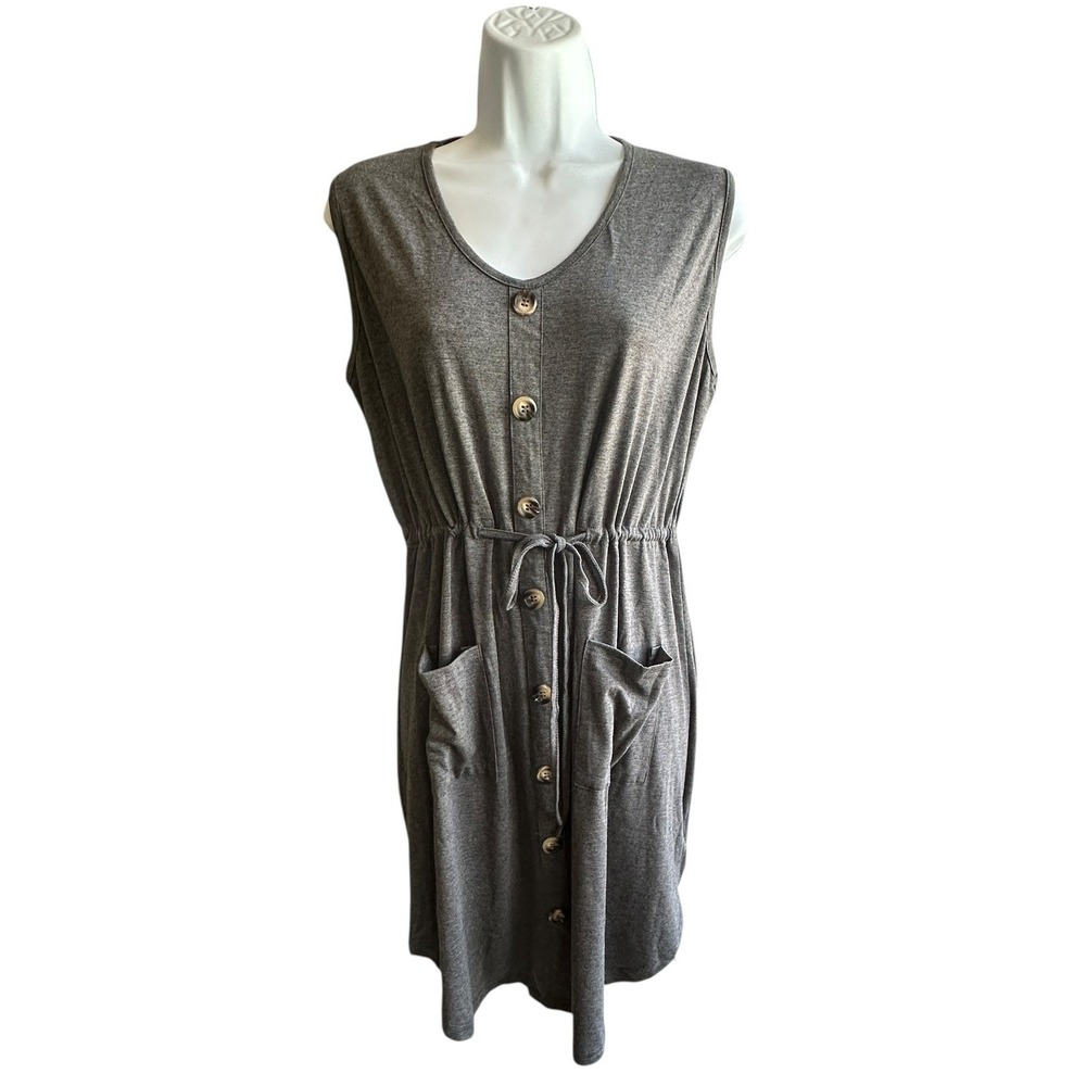 Cupshe AlisonDress Drawstring Coverup Beach Vacation Comfy Medium NWT